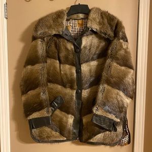 Vintage Mink and Leather Jacket